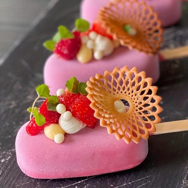 Silikonspetsformar & Blomfondantformar för tårtchokladgodisdekoration 1502