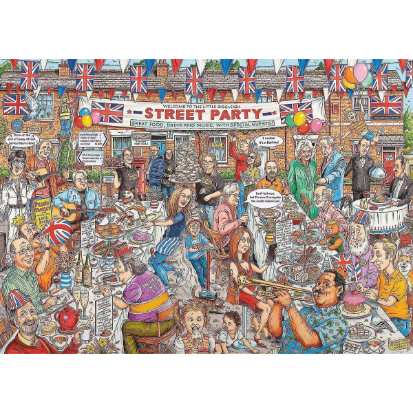 Ravensburger Best of British - The Street Party Jigsaw Puzzle (1000 bitar)