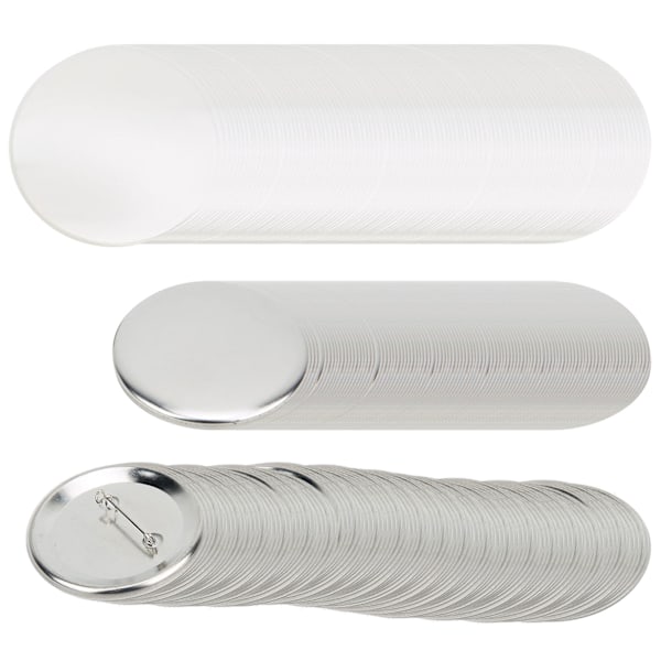 100 Set 56mm Knappnålar Knappdelar Märkestillverkningstillbehör DIY Hantverksmaterial