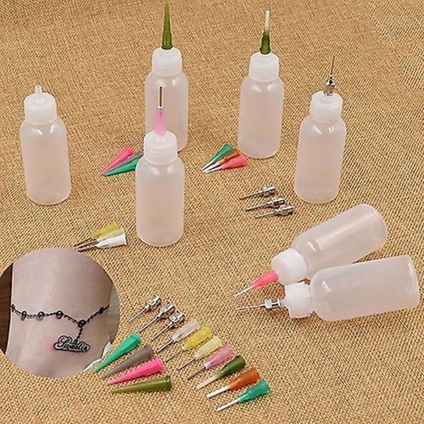 Henna Tattoo Applikator Pressflaska i Plast med Detaljerad Set 1