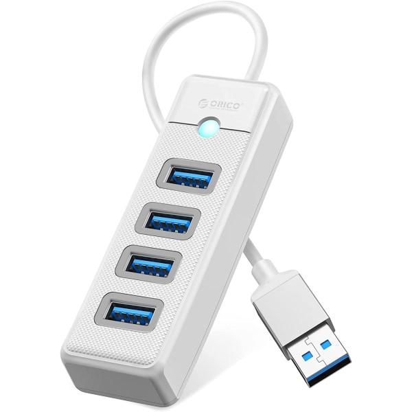 USB Hub 3.0, 4-ports USB splitter for bærbar PC med 0,15 m kabel