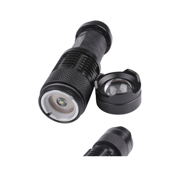 MINI CREE Q5 ficklampa 2000 Lumen VATTENTÄT Svart