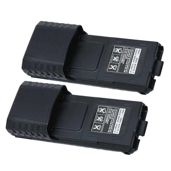 2st Walkie Talkie Li-jonbatteri 3800mAh Ersättning 2-vägs Radiobatteri för BAOFENG BF UV5R 5RA 5RB 5RC 5RD 5RO 5RE