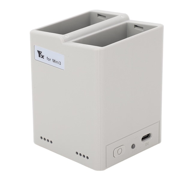 2-veis batteriladerhub, batterinivåkontroll, dronebatteri USB-lader for DJI Mini 3 Pro