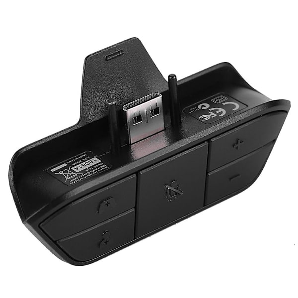 Støvtett stereo headset-adapter for Xbox One med spillkontroller og stereolydsynkronisering
