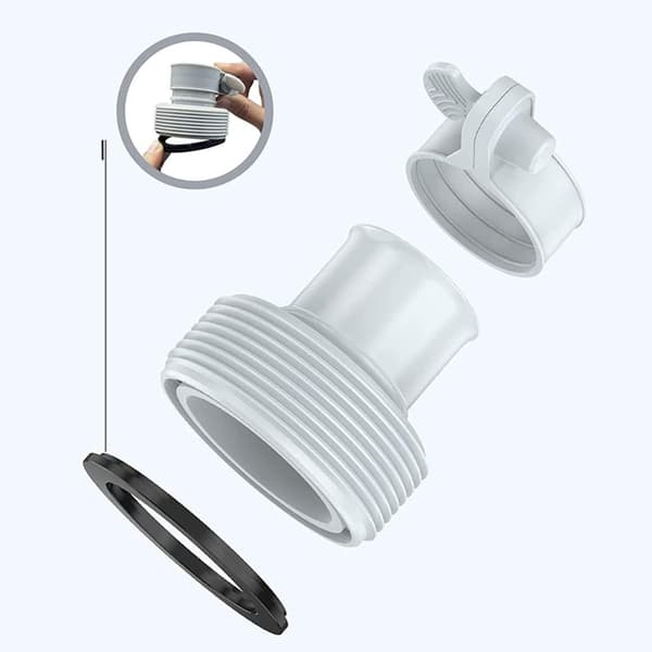 Poolslangadapter, 4-pack, pumpadapter 32 till 38 mm, slangadapter B, pooladapter för poolfiltreringssystem