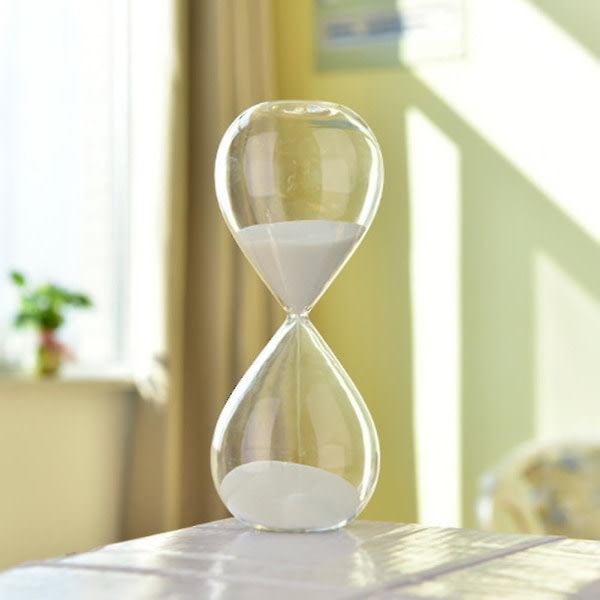 5/30/60 Minutter Rund Sand Timer Personlighet Glass Timeglass Ornament Nyhet Tidsstyringsverktøy [ege] 30 Minutes Glod