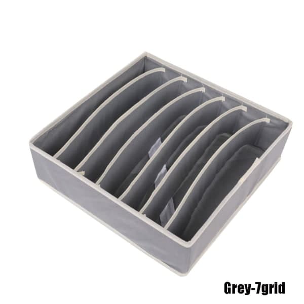 Förvaringslåda för underkläder Strumpor Förvaringsväska 7 grid(1PC)