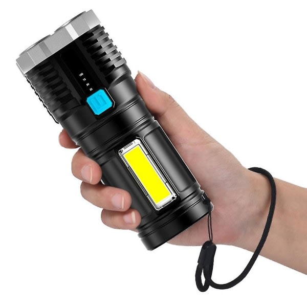 Super Bright 1000000lm lommelykt LED-lommelykt USB oppladbart taktisk lys Hot