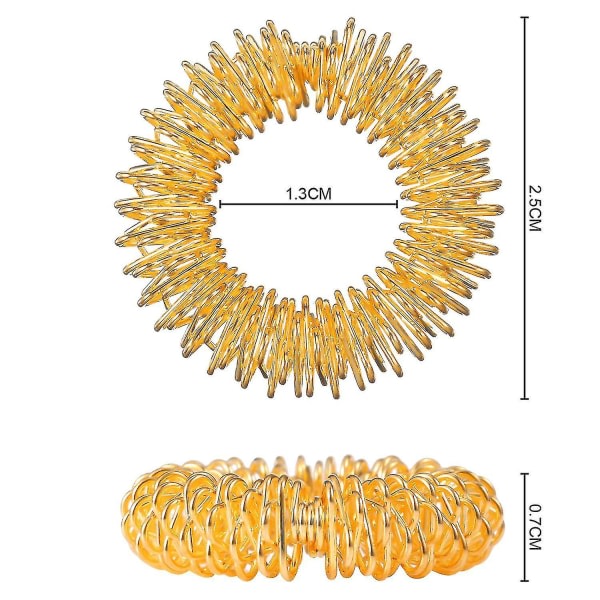 12 kappaletta akupunktiorengas piikikäs sensorinen sormenrengas hierontarinkulat