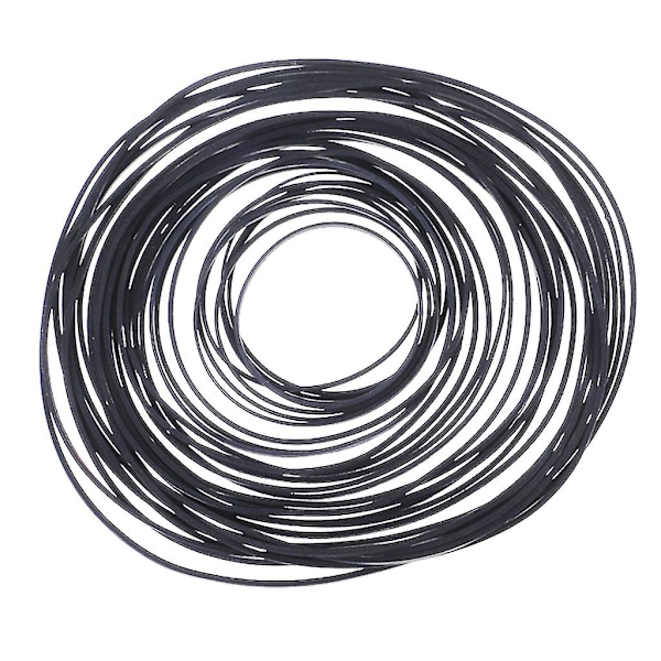 Flat Drivreim Platespiller Gummireim For LP Vinyl Platespiller Phono 80 stk