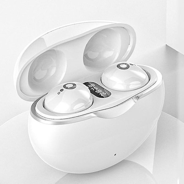 Uusi A6 Mini Bluetooth-kuuloke 5.3 Näkymätön nappikuulokkeet Langattomat kuulokkeet Tws Melunvaimennus Nukkumiseen Korvakuulokkeet Yhteensopiva musiikin kanssa -HG White