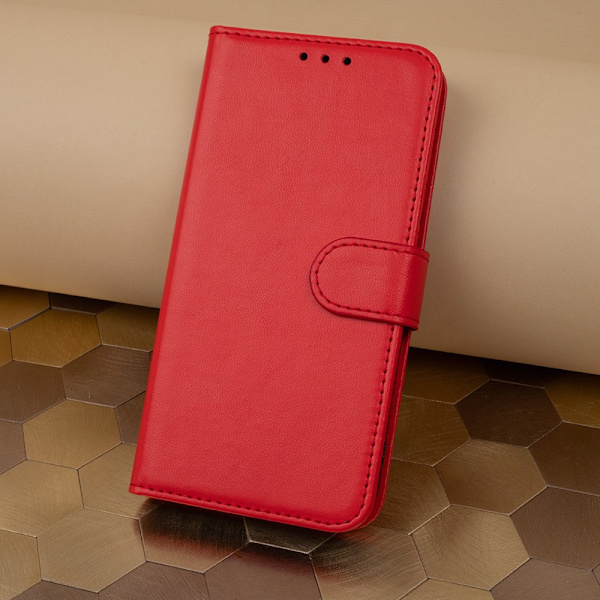 Samsung Galaxy A15 / A15 5G - Kotelo Mobiililompakko Punainen Ed RED