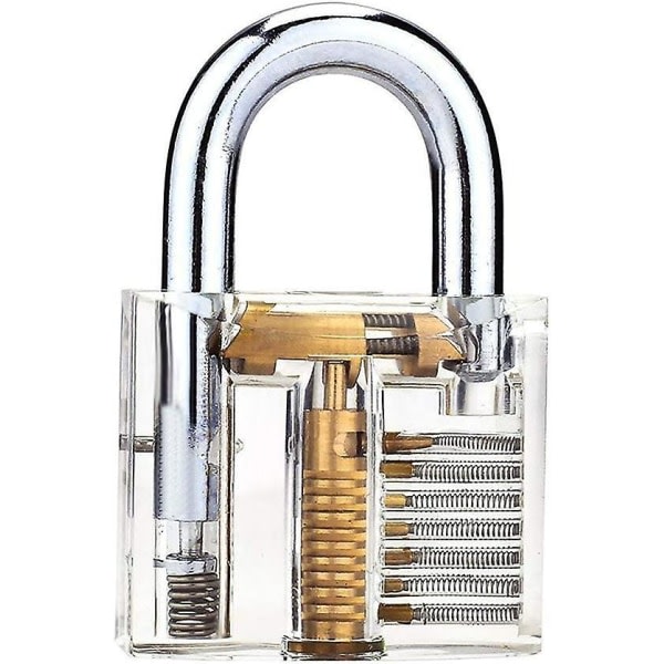 Transparent Padlock Training Lock 50mm Internal Professional Clip Training Show Crday Gift