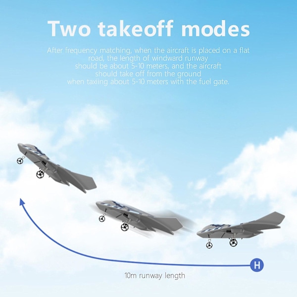 Fjernstyret B-2 bombefly - fjernstyret bombefly til begyndere, skumdroneflylegetøj, fjernstyret flyvemaskine, svæveflylegetøj, gaver til børn og voksne