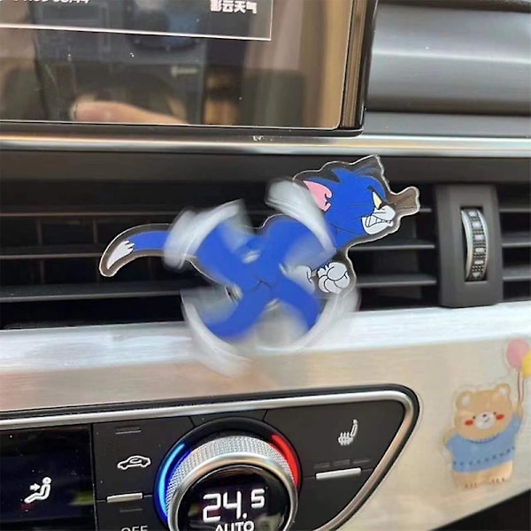 Rolig Tom och Jerry Jakt Bil Luftkonditionering Ventilationsdekoration Vädervarn Bil Anime Crayon Shin-chan