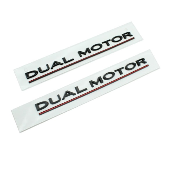 DUAL ENGINE Underlined letters emblem för Tesla Model 3 Car A4