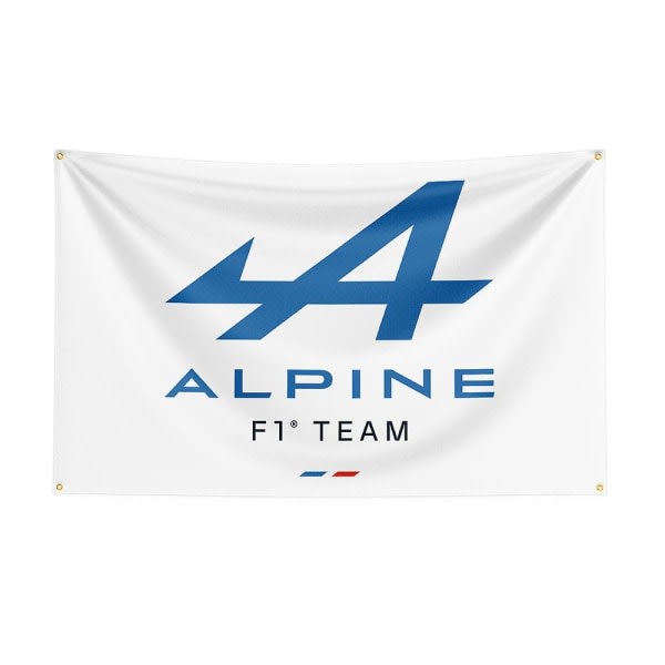 Jinzhaolai 3x5ft Alpines Racing Car Flag för Dekor F 120 x 180cm