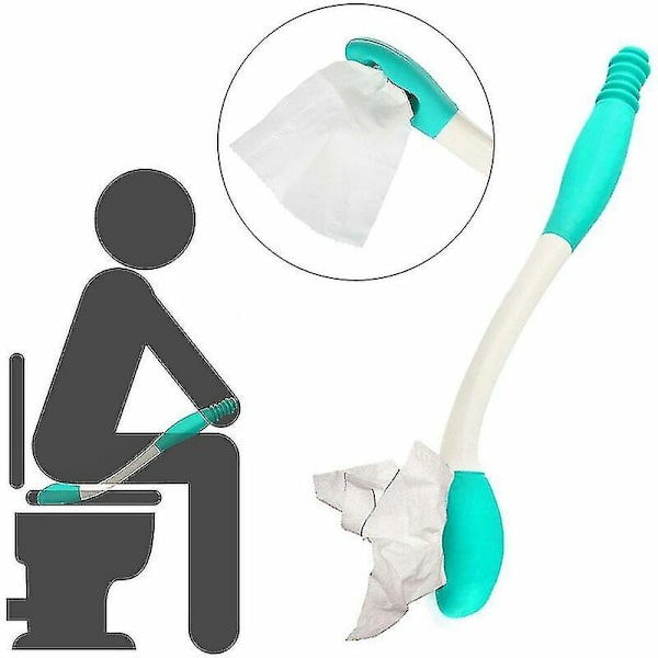 Ældre gravide kvinder bøjer sig ikke over deres balder for at tørre de langskaftede toiletartikler
