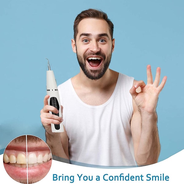 Plakin poistoaine hampaille, sähköinen hampaiden puhdistussarja valo, hampaiden puhdistusaine hammaskivenpoistoaine hampaille säädettävillä tiloilla ja vaihtopäällä