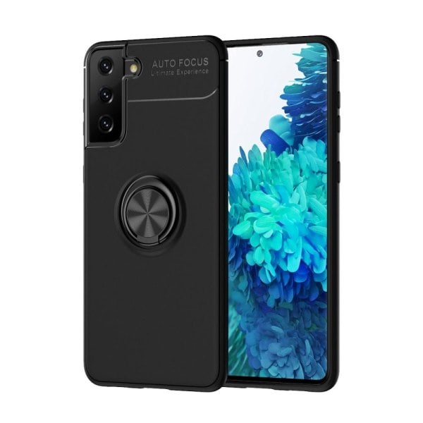 Samsung Galaxy S21+ (S21 Plus) sormirenkaalla ja sisäänrakennetulla magneetilla - Musta
