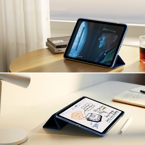 ESR iPad Air 2020/2022/2024 Fodral Tri-Fold Ascend Mörkblå