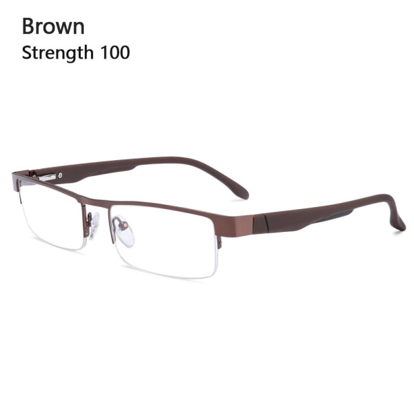 Business Lesebriller Ultralett innfatning BROWN STRENGTH 100 bryn brown Strength 100