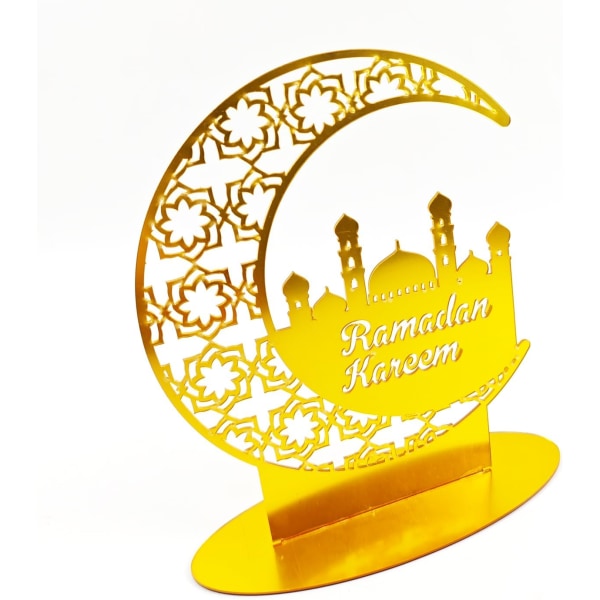 Ramadan Kareem bordpynt, muslimsk arabisk Ramadan Eid Mubarak bordelementer BT253