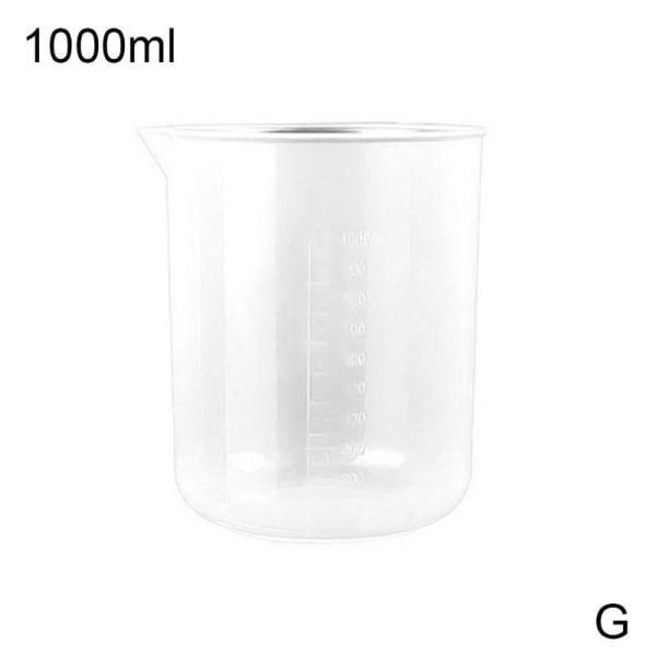 Transparent plastkopp med graderad köksbakning TransparentG 500ml