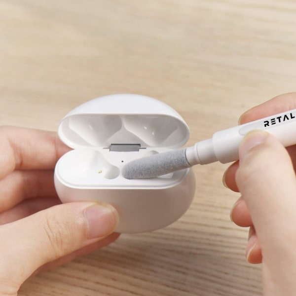 3-i-1 multirengjøringssett for Airpods med flere hvite