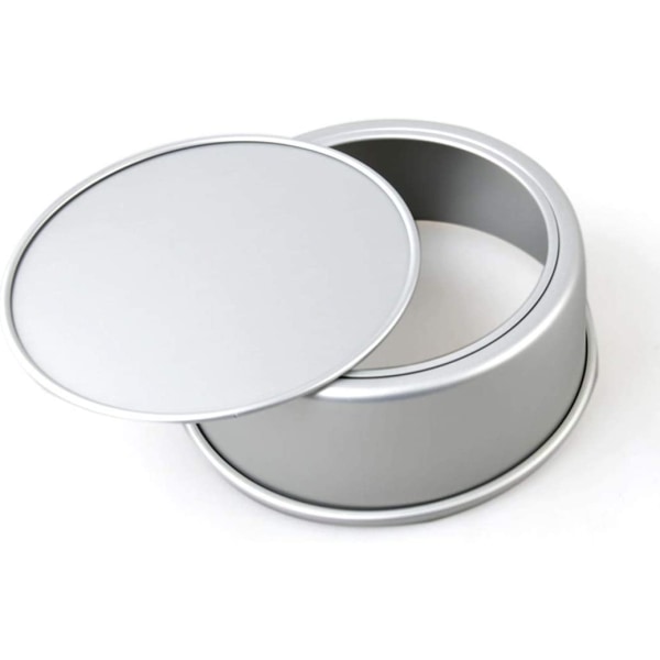 2 pakke 10" x 3" rund aluminiumskageform med fjernelsesbund