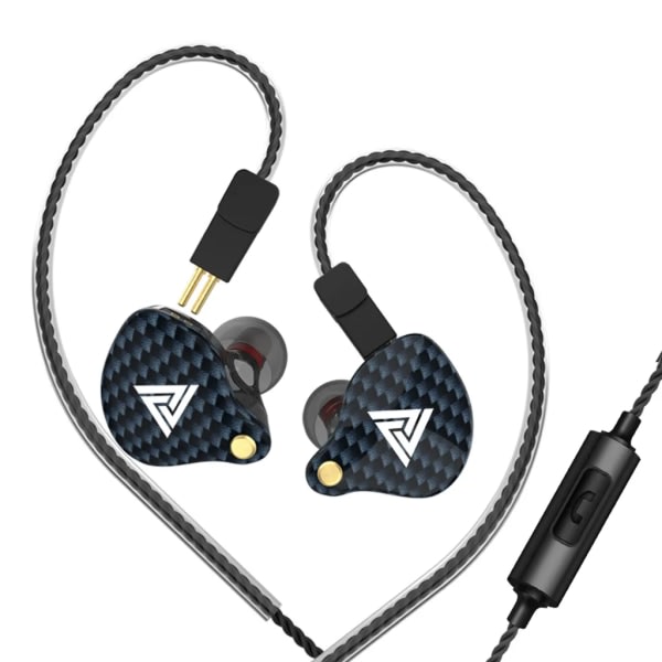 QKZ VK4 3,5 mm ledningsforbundne hovedtelefoner In-ear sportshovedtelefoner Dynamic Music Hovedtelefoner Fjernbetjening med aftageligt erstatningskabel