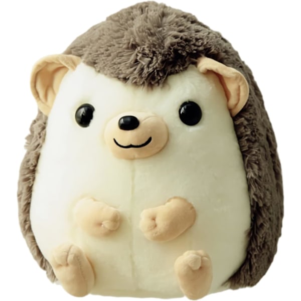 Söt Igelkott Plyschdjur Kroppspudde, Kawaii Igelkott Plushie Kuddar Grey