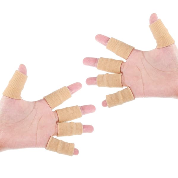 Fingerbeskyttelse, ærmebeskyttelse 10-pak elastiske fingre