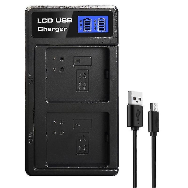 Dobbel batterilader for Arlo Pro-batteri Arlo Pro 2-batteri Arlo Go-batteri, LCD-batteriladeradapter