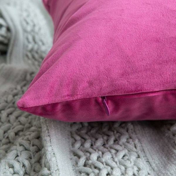 Sæt med 2 dekorative pudebetræk i fløjl til sofa, superblødt og behageligt, til dekoration i hjemmet, stue, soveværelse, til sofa, 60x60 cm