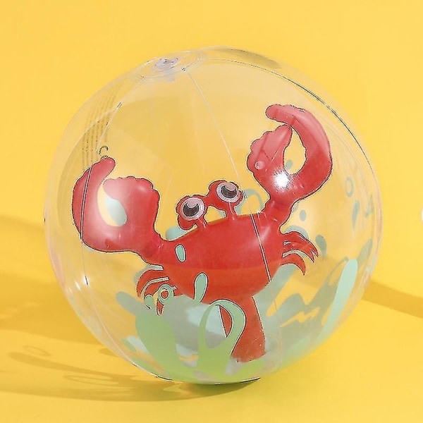 Oppblåsbar strandball bærbar pvc 3d tegneserie vannleketøy for sommerbasseng Ny