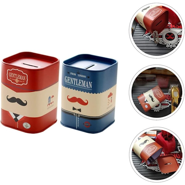 2 stk. Engangsbeholder Rustfrit Stål Razor Bank Container Blades Dispenser Barber Shop Opbevaring