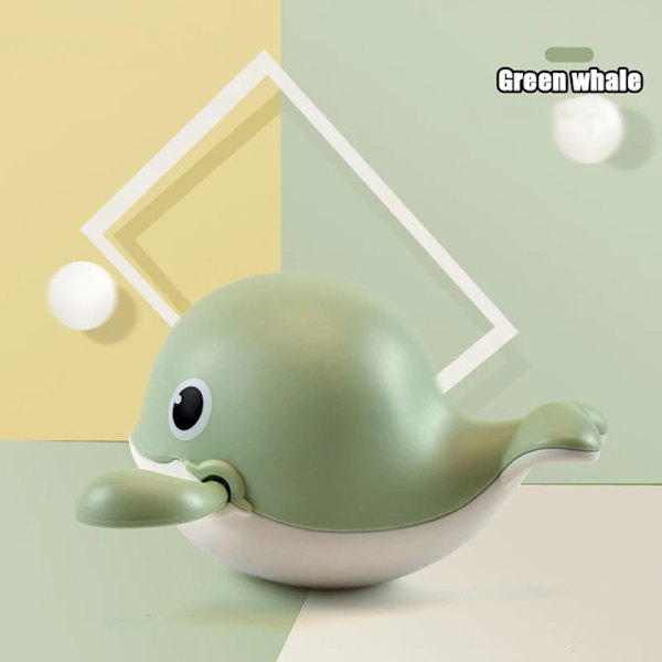 Sød Bade-Skildpadde Hval Pool Strand Klassisk Kæde Opvindslegetøj Vandlegetøj til Børn Green whale