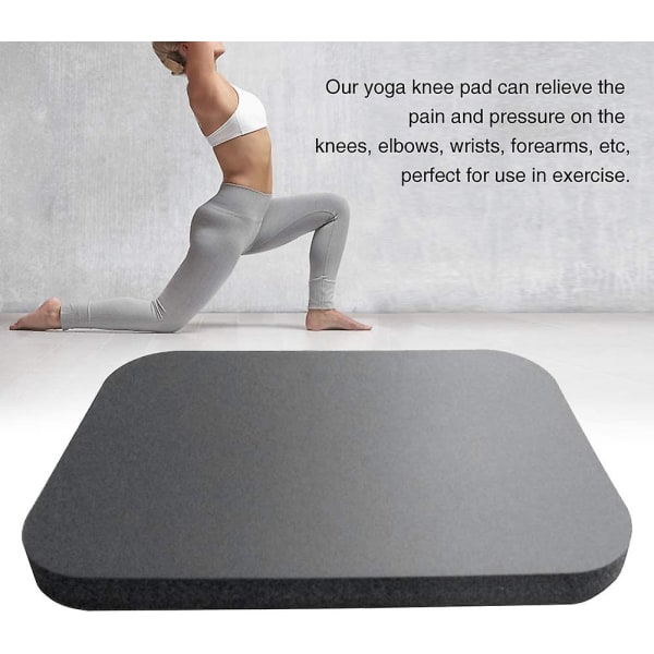 Yoga Knäskydd, Yogamatta Fitness Extra tjockt skum Sportmatta Halkfri hög densitet, rektangulär yogaknäskydd för Pilates och