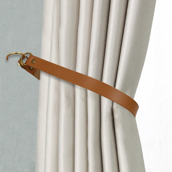 Gardinstångsrep Läder Upphängningar LJUSGRÅ light grey