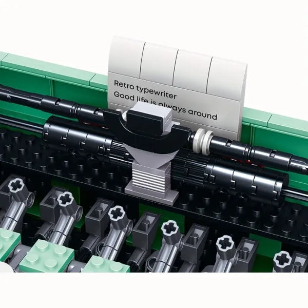 Retro skrivemaskine Model byggeklodser Samling af pædagogiske byggeklodser Legetøj
