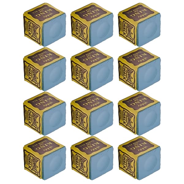 Poolkrita Kuber Professionell Biljardkrita Kritpoolbordsaccessoarer för Hemmaspel 12-pack i Blått 0.1