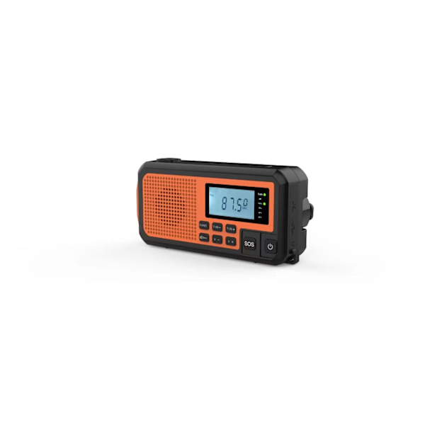 Digital väderradio solradio bärbar SOS överlevnadsradio 4000mAh