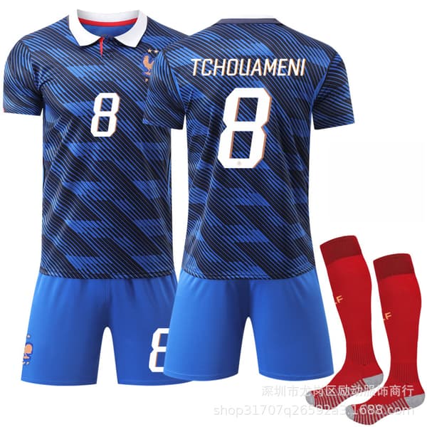 VM-udebane trøje 2026 – Fodboldtrøjer til voksne og børn Size 7 with socks + protective gear #S