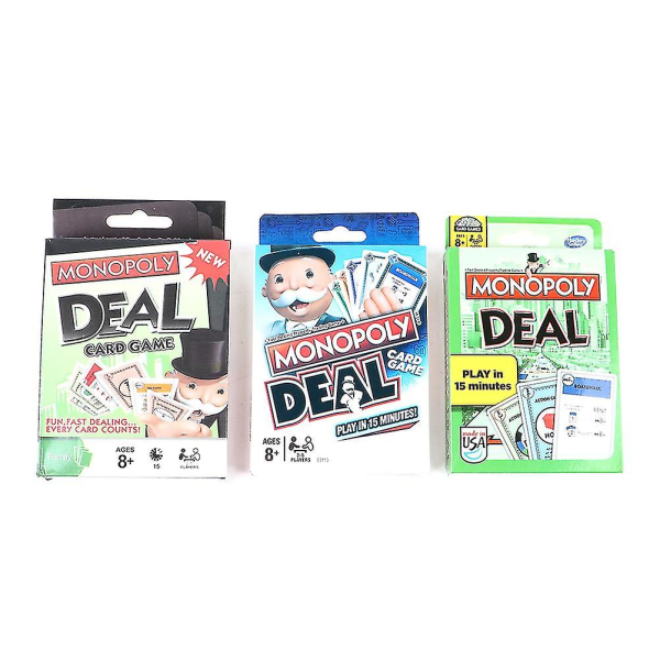 Palapeli Perhejuhlalautapeli Englanninkielinen versio Monopoly Trading Cardgame Pelaa vihreää