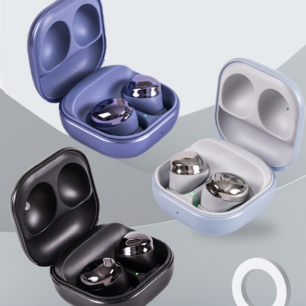 Sann trådlös HiFi-stereo hörlurar med touchkontroll, brusreducering, högkvalitativt HD-ljud, vattentäta för Samsung / Airpods / iPhone / IOS Silvery