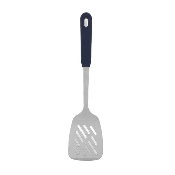 304 rostfritt stål matlagningssked stekspade silikonhandtag (med hål)