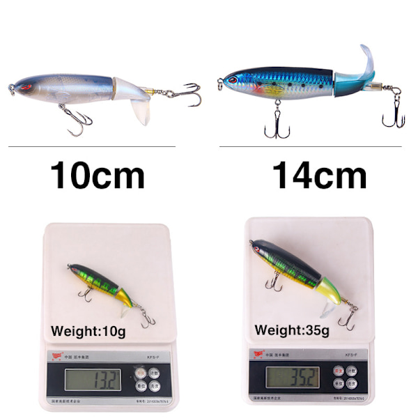 1st 35g Fiske Bete Propeller Ytdrag Penna Plast Hårt Bete Imitationsbete Fiskeutrustning Produkter