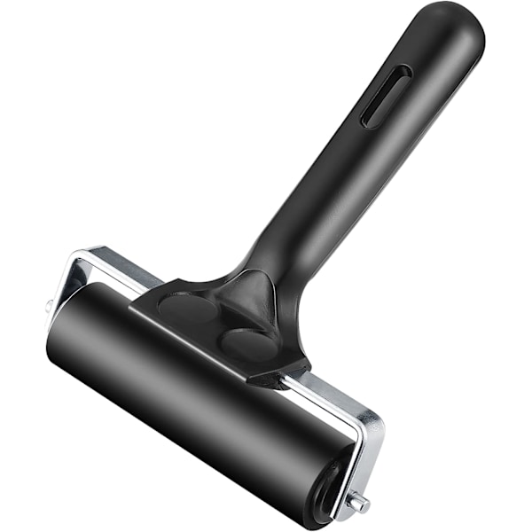 10 cm Brayer-rull, Gummirull med 11 cm (4,3 tommer) håndtak